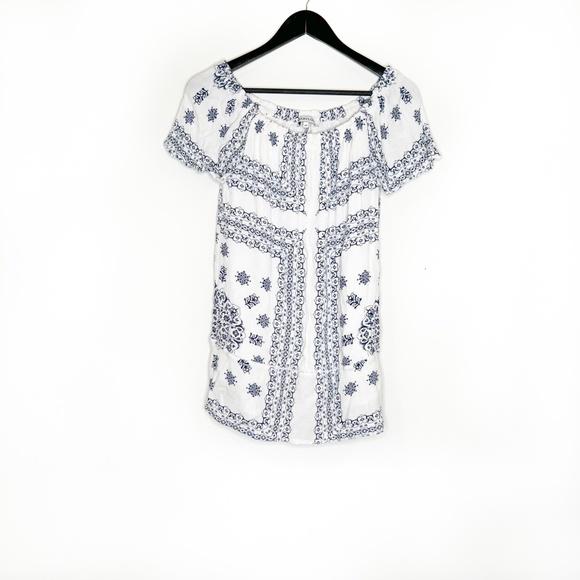 ❌ SOLD ❌ Heartloom Dress Ria Dress Mykonos Color White Blue Revolve Dress Size S - Picture 3 of 9